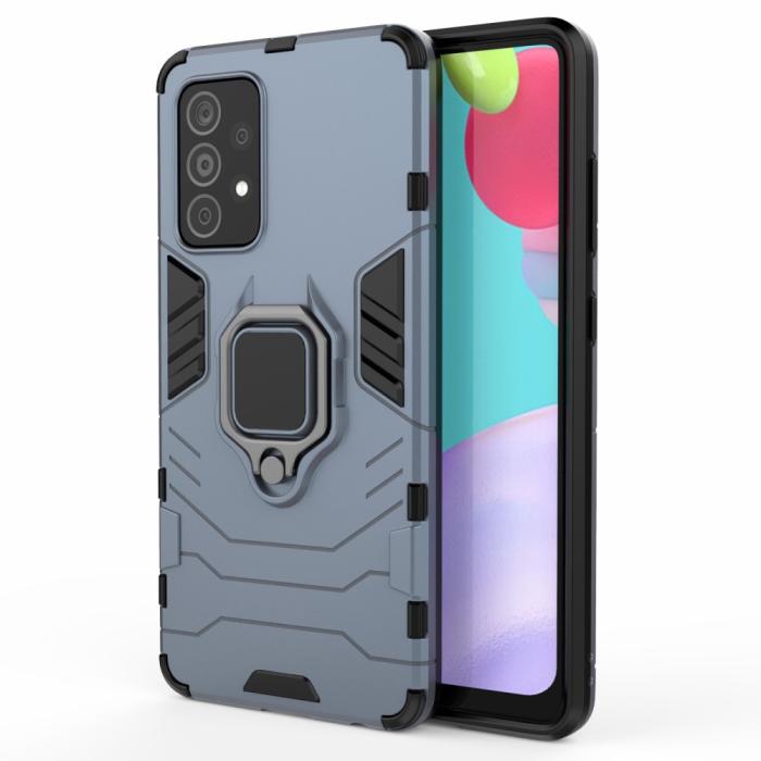 Bild 1, Samsung Galaxy A52 / A52s - Hybrid Ring Skal - Blå