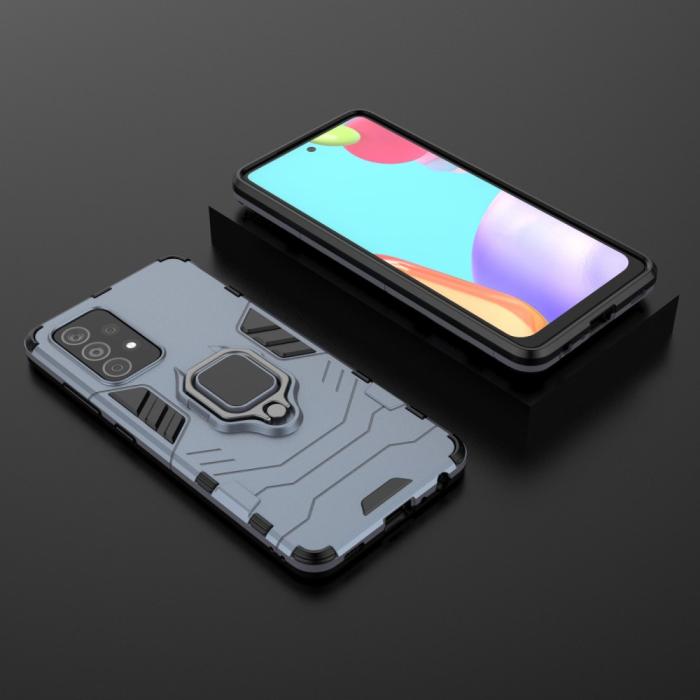 Bild 5, Samsung Galaxy A52 / A52s - Hybrid Ring Skal - Blå