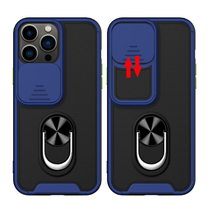 Bild 2, iPhone 13 Pro Max - CamShield Hybrid Ring Skal - Svart