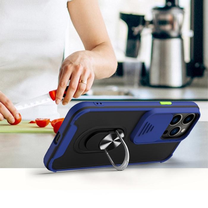 Bild 5, iPhone 13 Pro Max - CamShield Hybrid Ring Skal - Svart