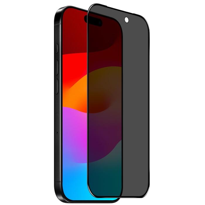 Bild 2, NORTHJO iPhone 18 Pro Skärmskydd Härdat Glas Svart