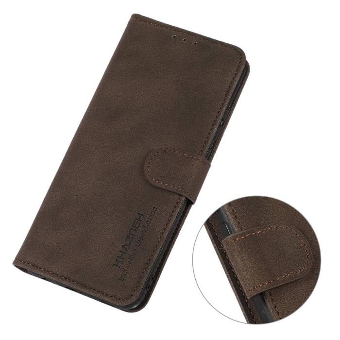 Bild 5, KHAZNEH Samsung Galaxy A54 5G Fodral Retro Läder Brun