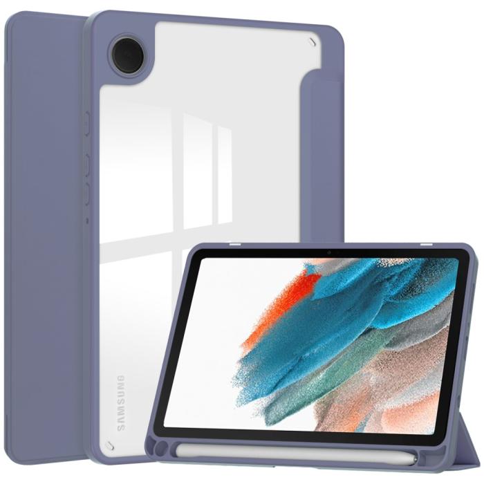 Bild 1, Samsung Galaxy Tab A9 Fodral Hybrid Pennhållare Lila