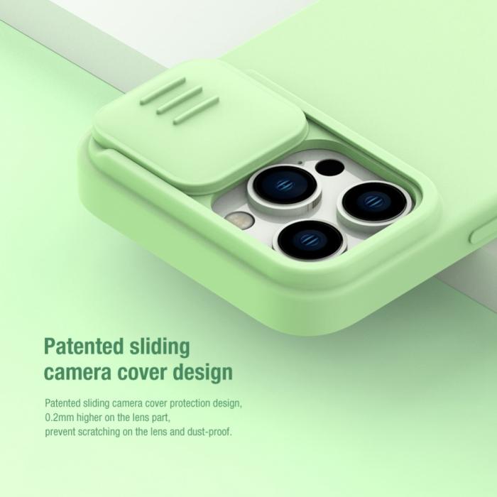 Bild 3, NILLKIN iPhone 14 Pro Max Skal MagSafe CamShield Silky Liquid Blå