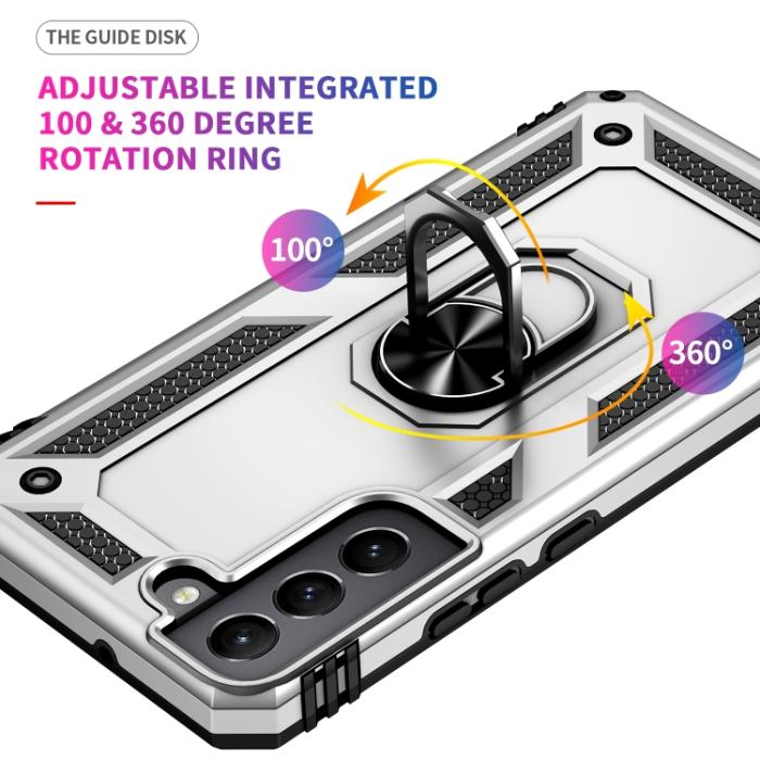 Bild 6, Samsung Galaxy S22 Skal Ring Armor Hybrid Silver