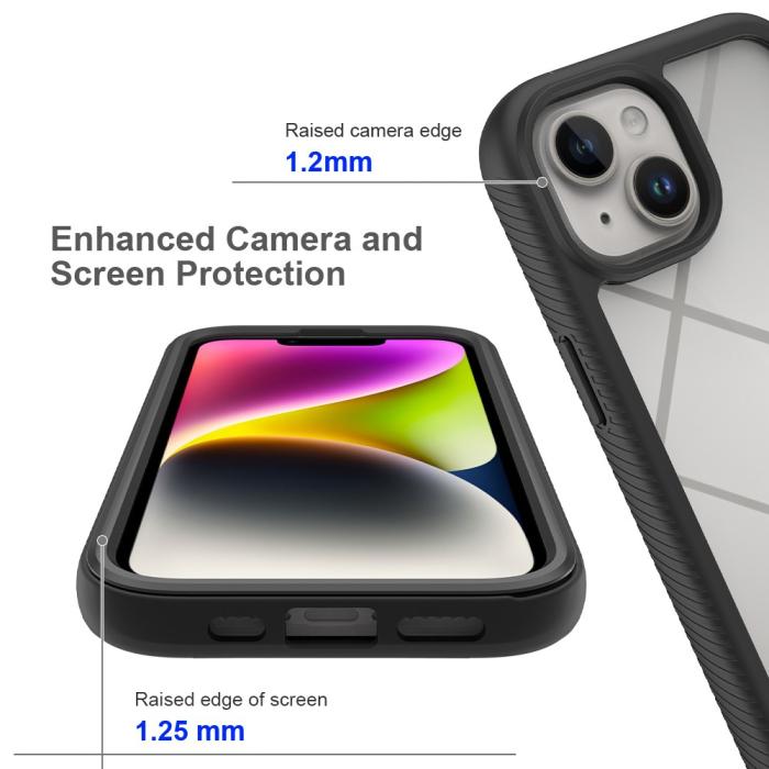 Bild 5, iPhone 15 Skal Shockproof Med Frontram Rosaröd