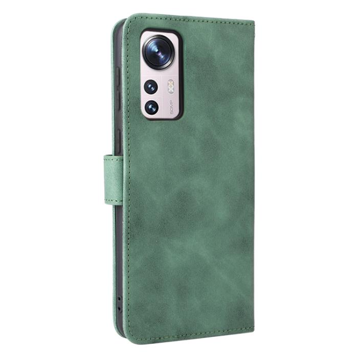Bild 3, Xiaomi 12 Fodral Skin Touch Läder Grön