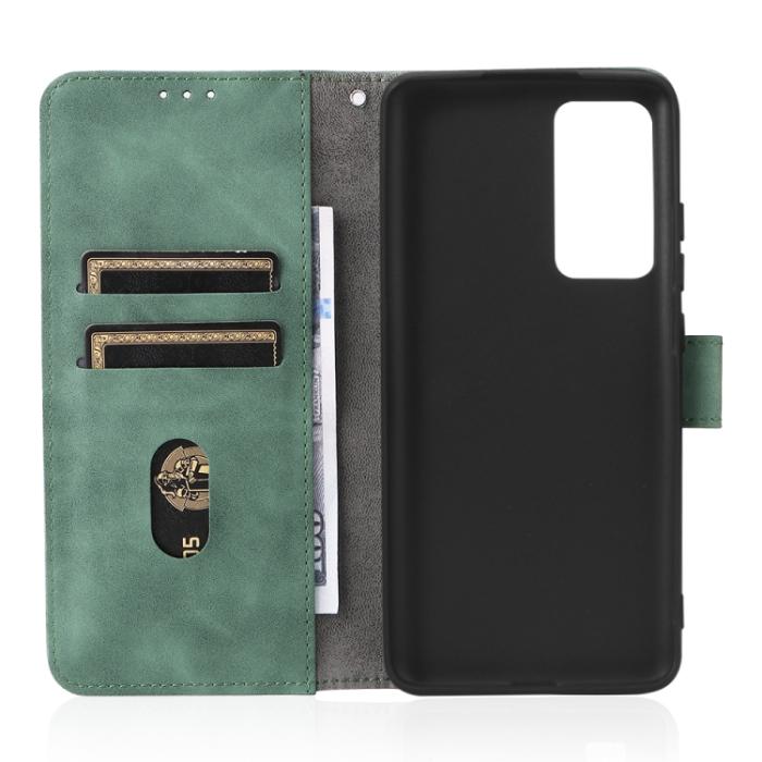 Bild 4, Xiaomi 12 Fodral Skin Touch Läder Grön