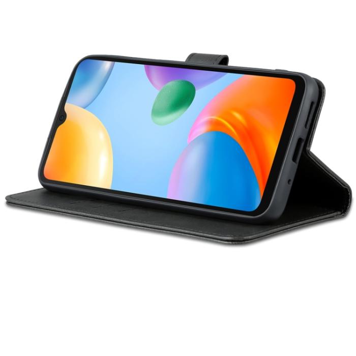 Bild 4, AZNS Xiaomi Redmi 10C Fodral Läder Svart