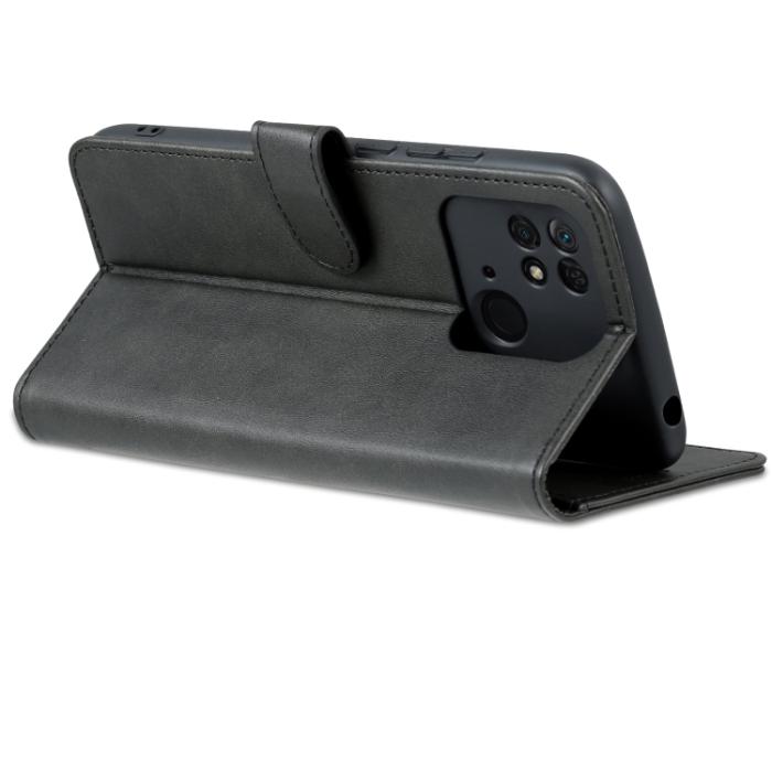 Bild 5, AZNS Xiaomi Redmi 10C Fodral Läder Svart