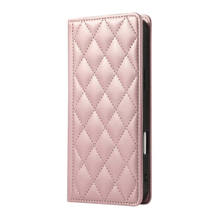 Bild 6, Samsung Galaxy A37 5G Fodral RFID Rhombus Läder Roséguld