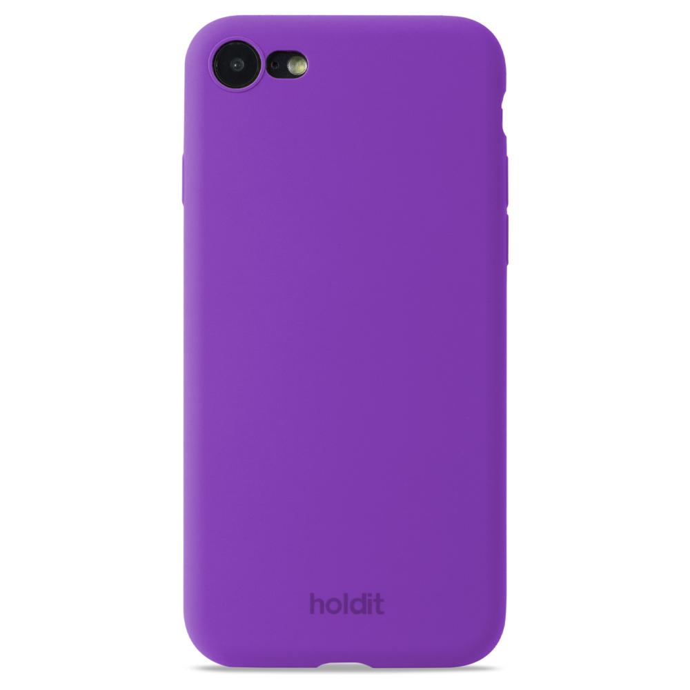 holdit iPhone 7/8/SE Mobilskal Silikon Bright Purp