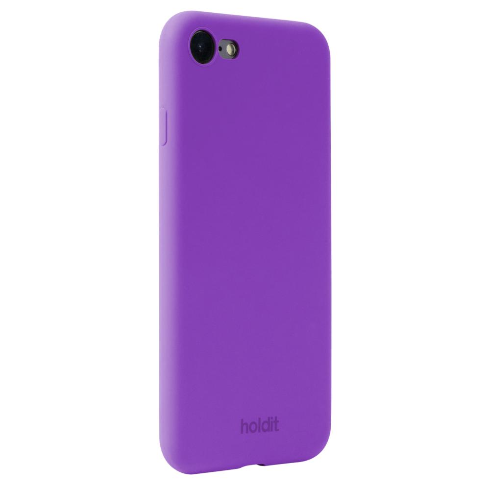 holdit iPhone 7/8/SE Mobilskal Silikon Bright Purp