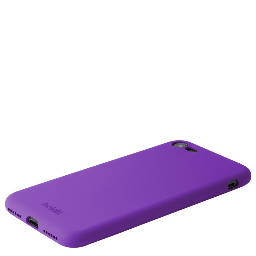 holdit iPhone 7/8/SE Mobilskal Silikon Bright Purp