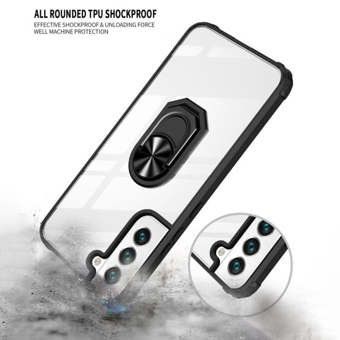 Bild 5, Samsung Galaxy S22 Plus Skal Shockproof Hybrid Ring Röd