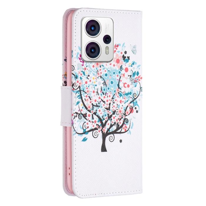 Bild 3, Motorola Moto G13 / G23 / G53 5G Fodral Med Tryck Träd