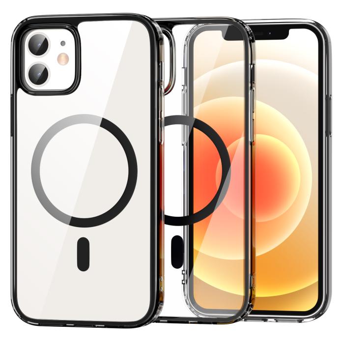 Bild 1, ColorPop iPhone 12/12 Pro Skal CH MagSafe Transparent/Svart