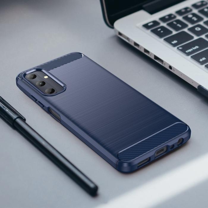 Bild 6, Samsung Galaxy A05s 4G Skal Borstad Stål Textur Blå