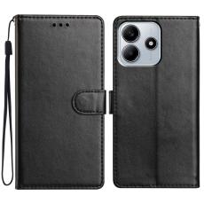 Xiaomi Redmi Note 14 5G Pl&aring;nboksfodral L&auml;der Svart