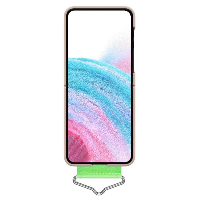 Bild 3, Samsung Galaxy Z Flip 5 Skal Bälte Rosa/Grön