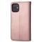 iPhone 12 Pro Max - 9-korts Läder Fodral - Roséguld