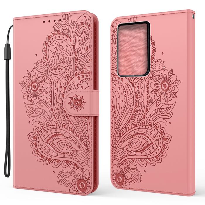Bild 1, Samsung Galaxy S21 Ultra - Flower Mandala Fodral - Roséguld