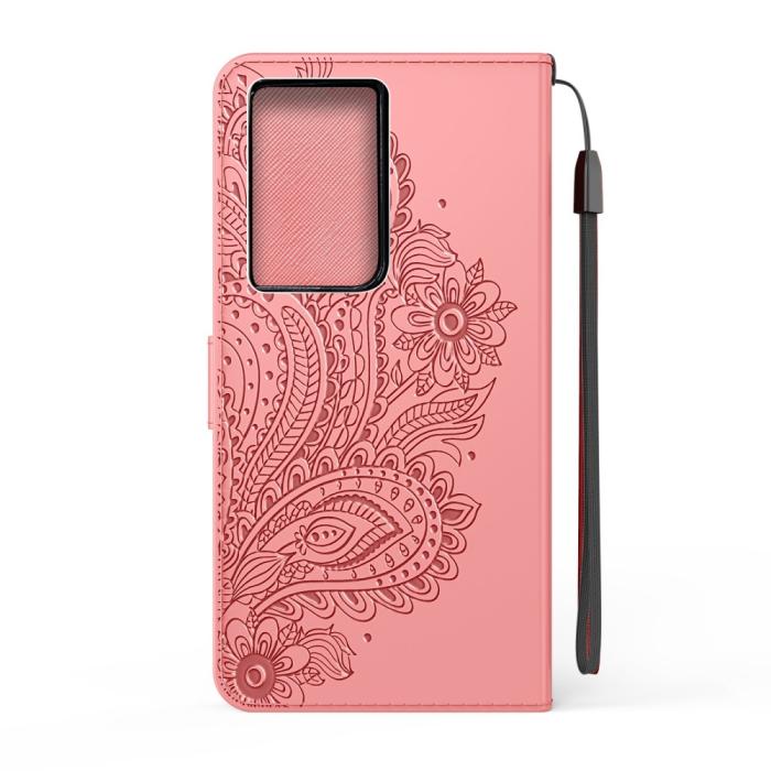 Bild 3, Samsung Galaxy S21 Ultra - Flower Mandala Fodral - Roséguld