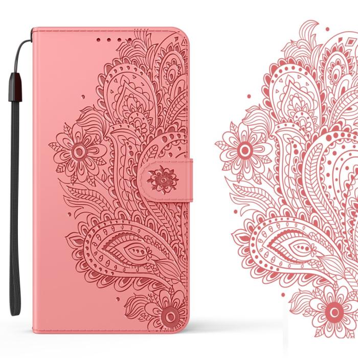 Bild 4, Samsung Galaxy S21 Ultra - Flower Mandala Fodral - Roséguld