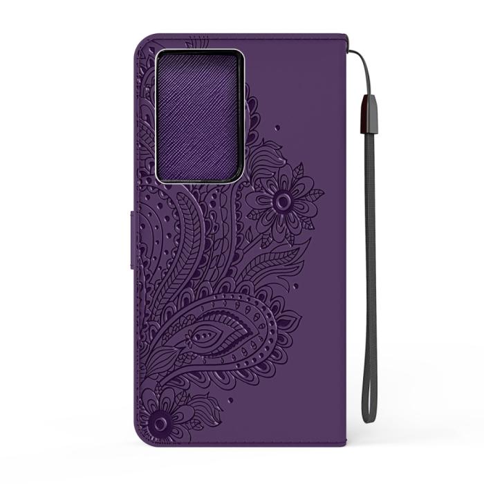 Bild 3, Samsung Galaxy S21 Ultra - Flower Mandala Fodral - Lila