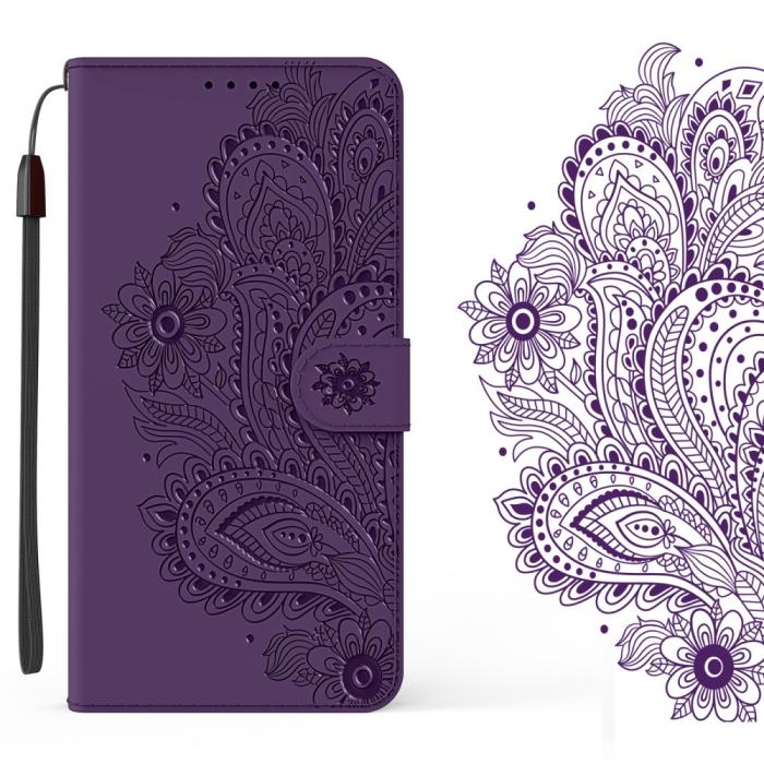 Bild 4, Samsung Galaxy S21 Ultra - Flower Mandala Fodral - Lila