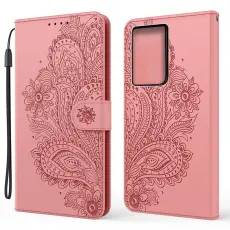 Samsung Galaxy S21 Ultra - Flower Mandala Fodral - Roséguld