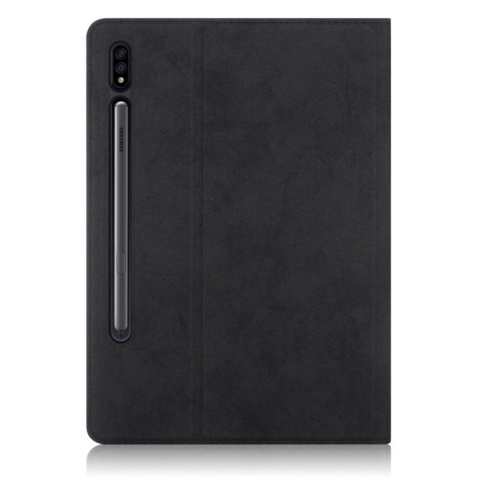 Bild 3, Galaxy Tab S7 FE/S7 Plus/S8 Plus Fodral Med Frontficka Och Pennhållare Svart