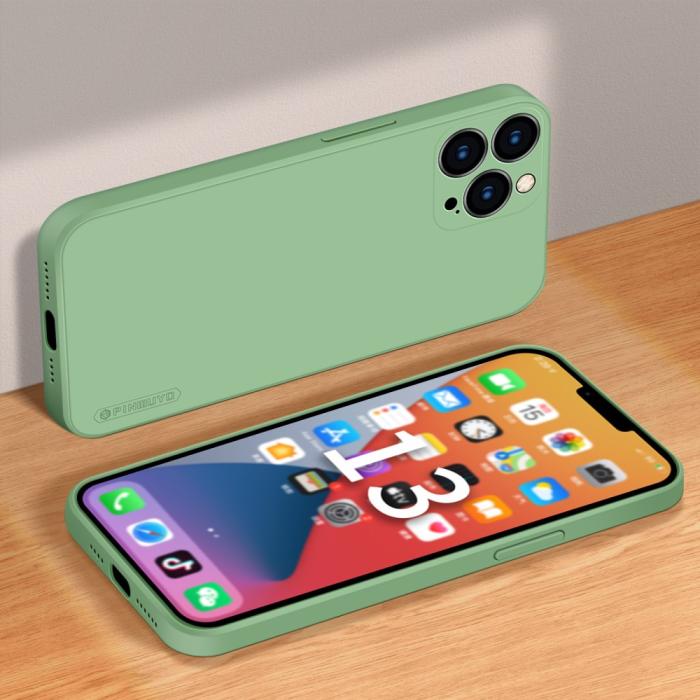 Bild 2, iPhone 13 Pro Max - PINWUYO Liquid Silikon Skal - Grön