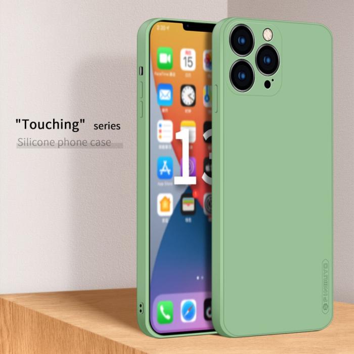 Bild 3, iPhone 13 Pro Max - PINWUYO Liquid Silikon Skal - Grön