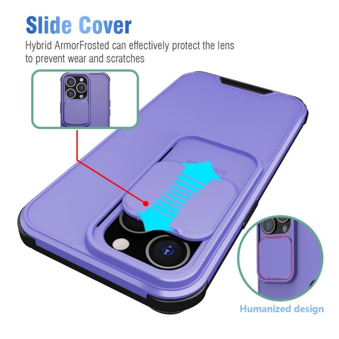 Bild 6, iPhone 13 Pro Max - CamShield Hybrid Skal - Lila