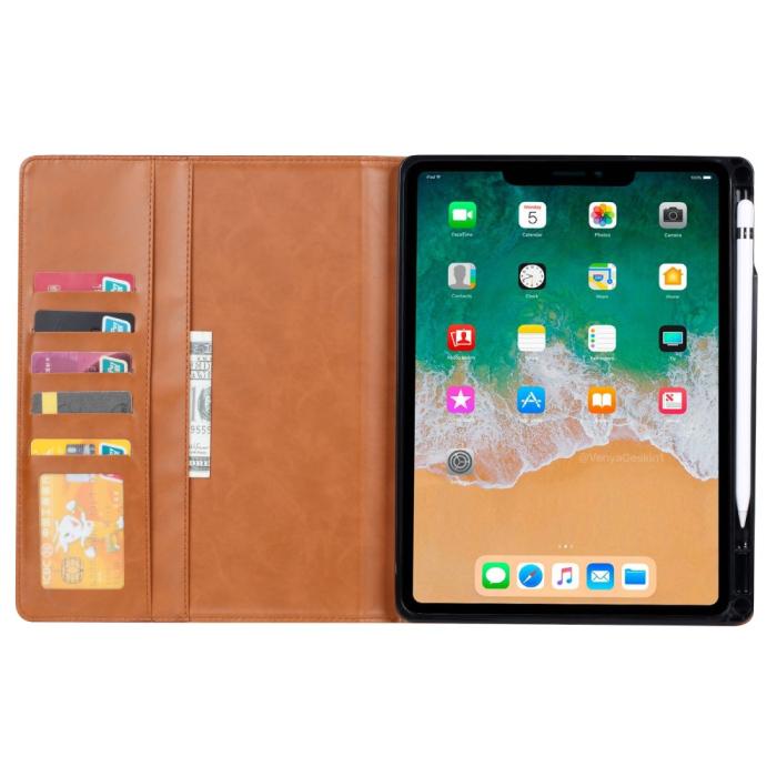 Bild 4, iPad Mini 2024/2021 Fodral Pennhållare Och Frontficka Röd