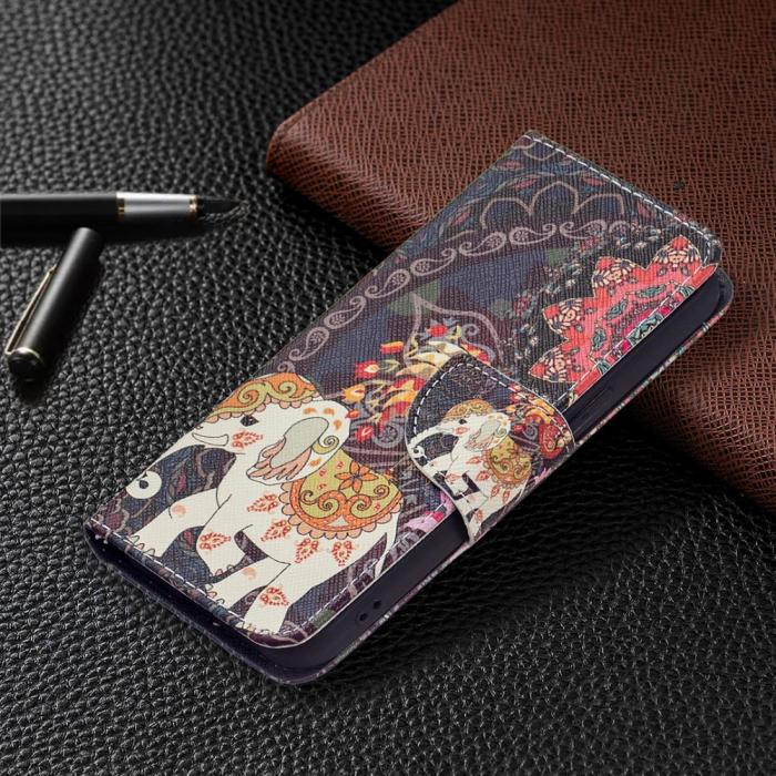 Bild 5, iPhone 15 Fodral Med Tryck Mandala Elefant