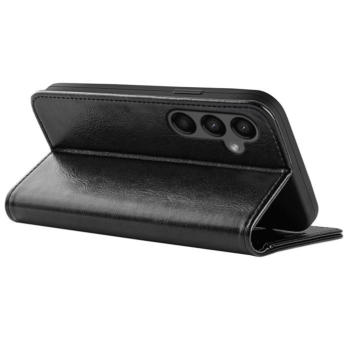Bild 4, Samsung Galaxy A15 5G Fodral Läder Svart
