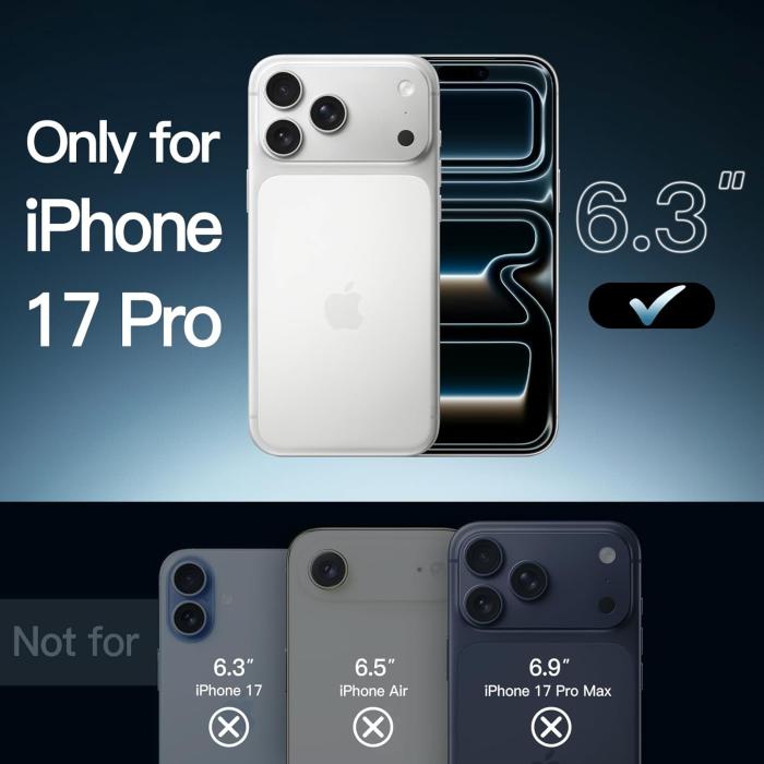 Bild 2, iPhone 17 Pro MagSafe Skal Transparent - Premium