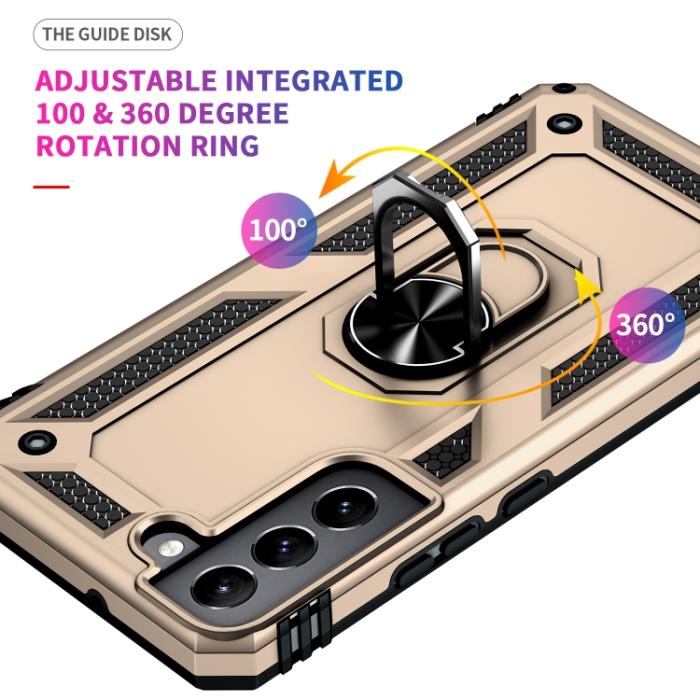 Bild 6, Samsung Galaxy S22 Skal Ring Armor Hybrid Guld