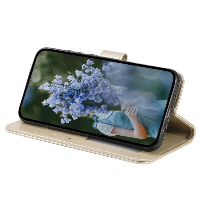 Bild 2, Samsung Galaxy S23 FE Fodral Mandala Läder Guld
