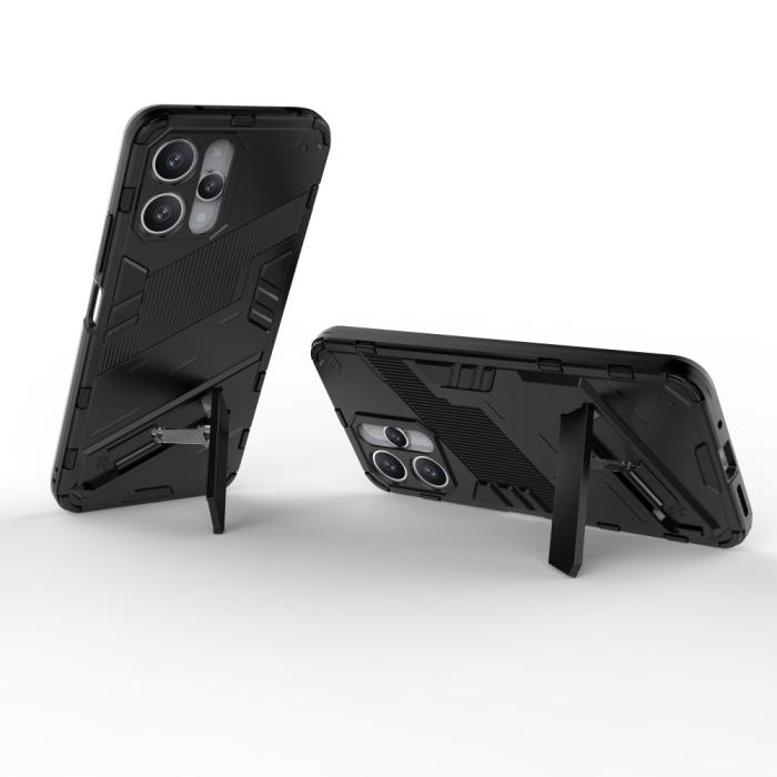Bild 3, Xiaomi Redmi 12 5G/4G Skal Kickstand Hybrid Armor Svart