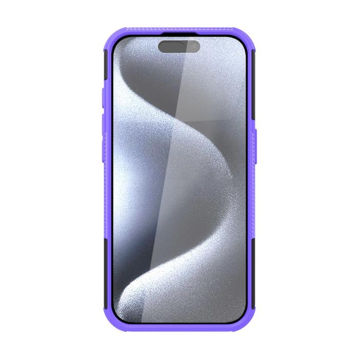 Bild 4, iPhone 15 Pro Stöttåligt Skal med Stöd Lila