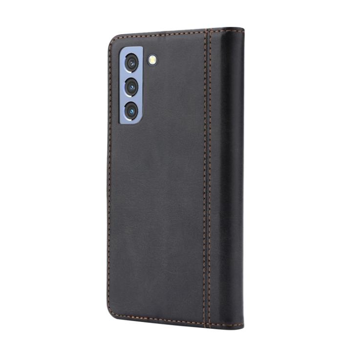Bild 3, Samsung Galaxy S21 FE Fodral Premium Med Frontficka Svart