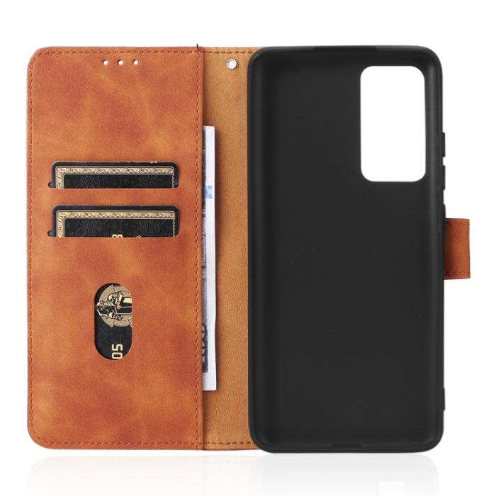 Bild 4, Xiaomi 12 Fodral Skin Touch Läder Brun