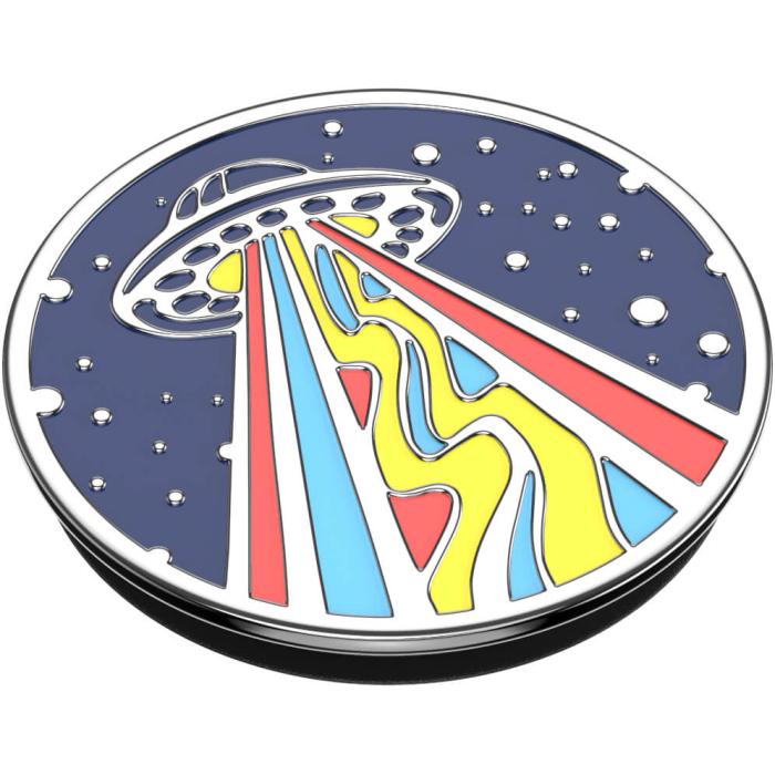 Bild 4, PopSockets Avtagbart Grip med Ställfunktion Premium Enamel Outta This World Navy