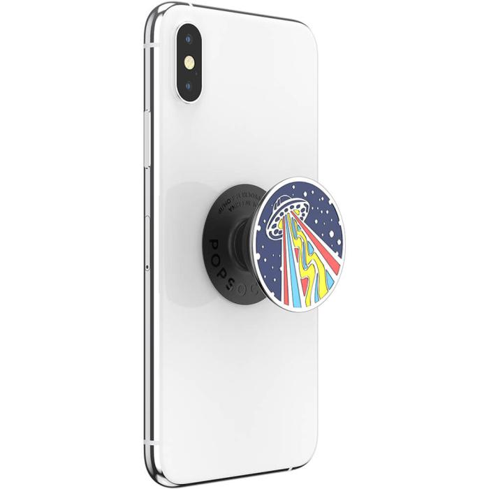 Bild 9, PopSockets Avtagbart Grip med Ställfunktion Premium Enamel Outta This World Navy