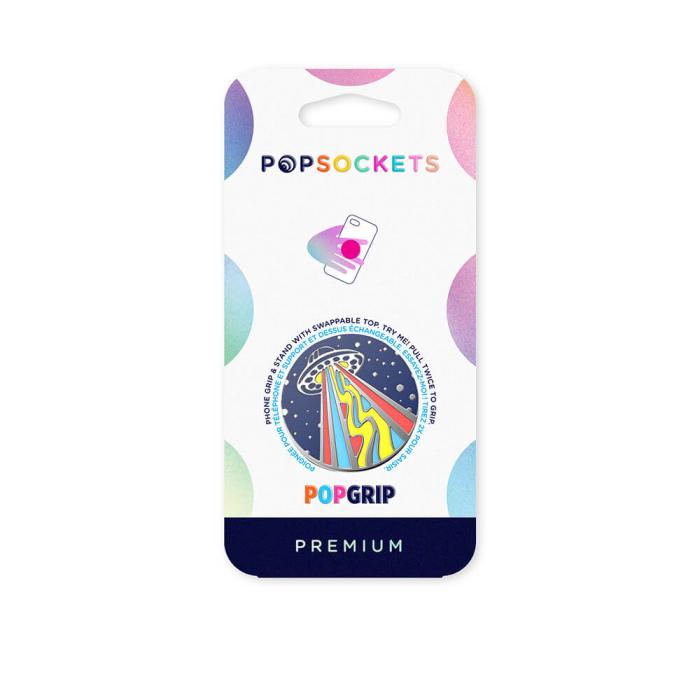 Bild 2, PopSockets Avtagbart Grip med Ställfunktion Premium Enamel Outta This World Navy