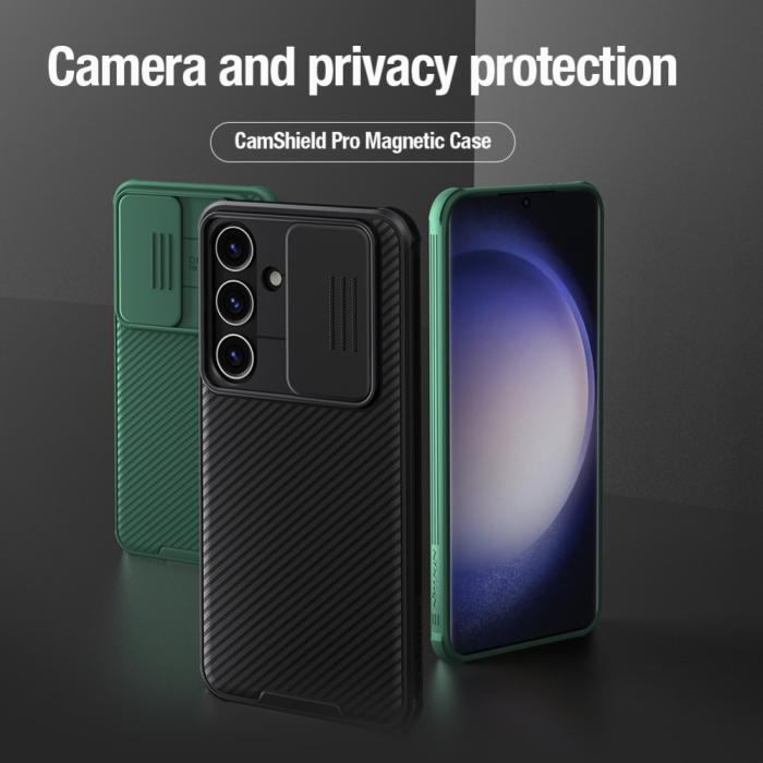 Bild 4, NILLKIN Samsung Galaxy S24 Skal MagSafe CamShield Pro Svart
