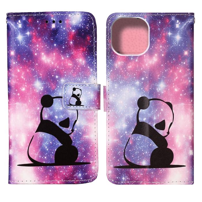 Bild 2, iPhone 14 Fodral Med Tryck Galaxy Panda